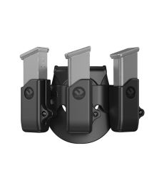 Triple Magazine Holster Compatible with Walther PPQ Magazine Triple Mag Pouch with Paddle Attachment