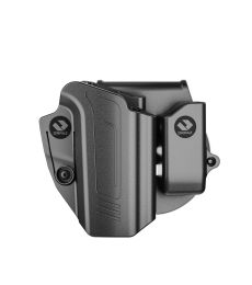 C-Series Compatible with Walther PPQ Holster OWB Level I Retention - Paddle Holster with Magazine Holder