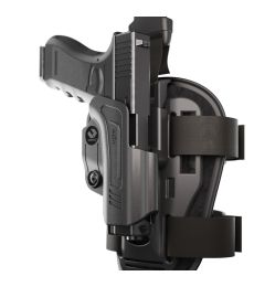 Q-Series Compatible with Glock 44 Holster OWB Level II Retention - New Drop-Leg Holster