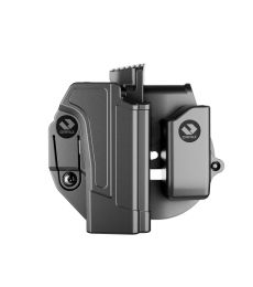 C-Series Compatible with S&W M&P 40 Holster OWB Level II Retention - Paddle Holster with Magazine Pouch