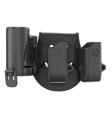 Pepper Spray Holder and 2X Magazine Holster Combo for Single Stack, Sig Sauer P365 & Similar Magazines, With Paddle and X3 Adapter