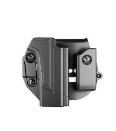 C-Series Compatible with Glock 17 Holster OWB Level I Retention - Paddle Holster with Magazine Holder