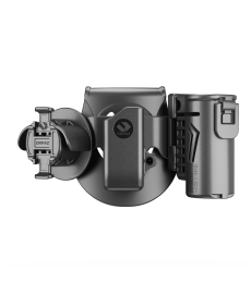 Handcuff Case, Pepper Spray Holder and Magazine Holster Combo for Single Stack, Sig P365 & Similar & Magazines, With Paddle Attachment and X3 Adapter