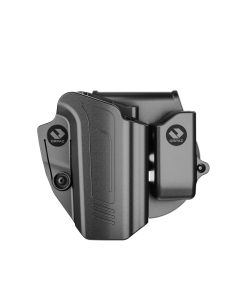 C-Series Compatible with Walther PPQ Holster OWB Level I Retention - Paddle Holster with Magazine Holder