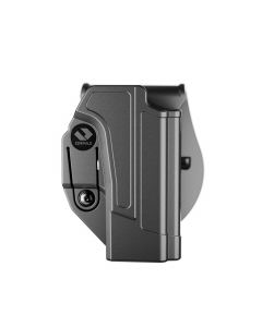 C-Series Compatible with Glock 17 Holster, Left Hand OWB Level I Retention - Paddle Holster