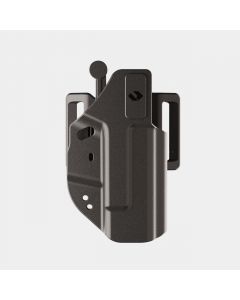 EVO Holster - IWB compatible with Glock 19 Holster Right-handed Active Retention with OWB Belt